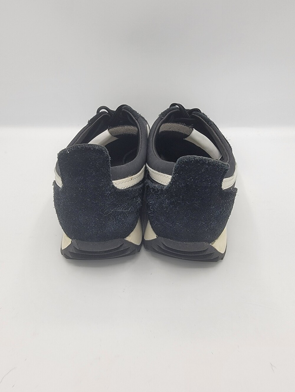 Rag & Bone Women's Black Casual Runner Sneakers with White Accent - Picture 6 of 9